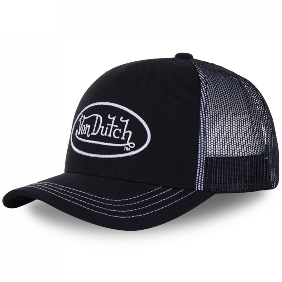 [Foreign trade explosions] VON baseball cap letters sunscreen mesh embroidery DUTCH truck driver hat TEMU