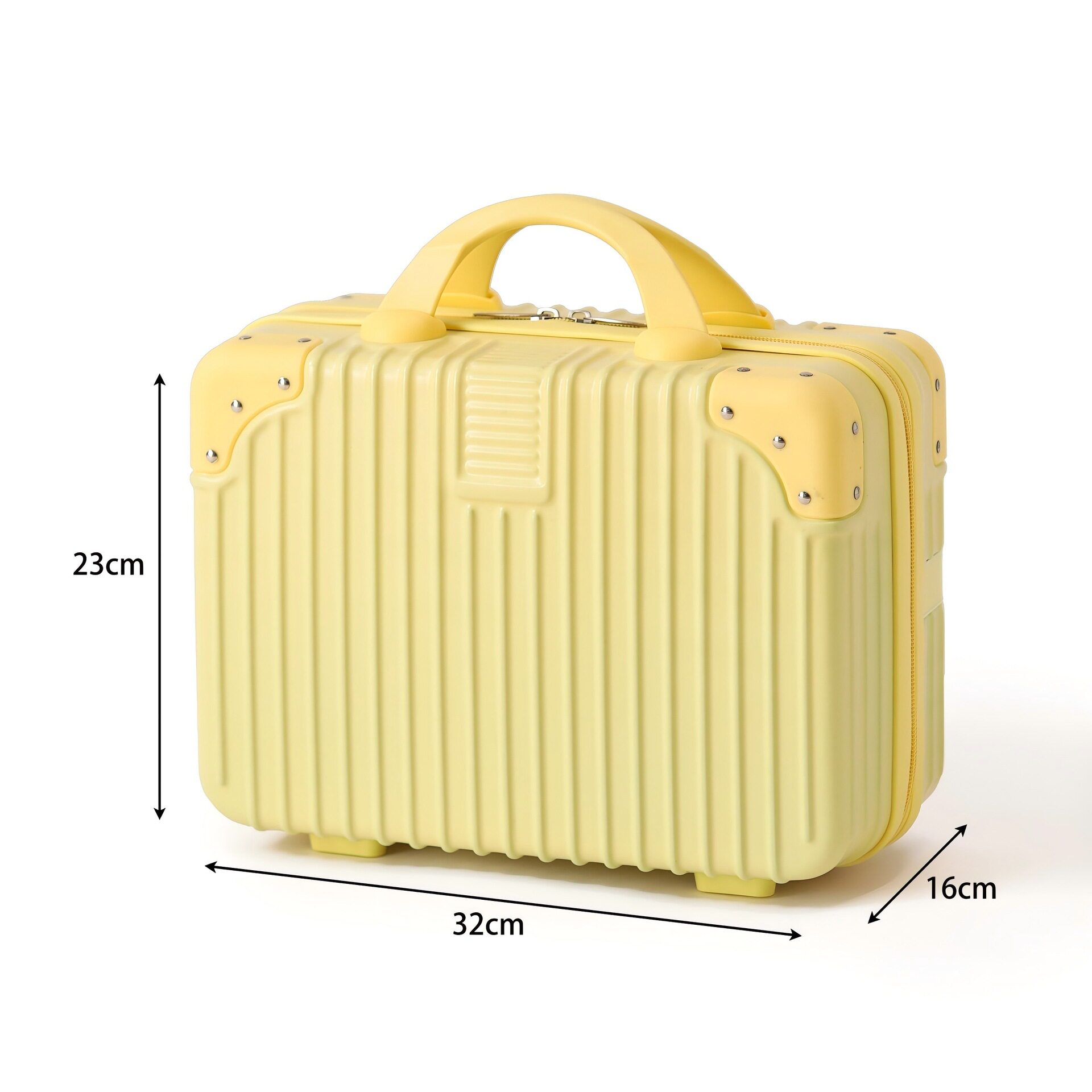 Factory Direct Supply 14inch Small Suitcase Hand-Held Cosmetic Case with Optional Password Lock Luggage Gift Box Travel Case