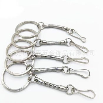 In-Stock Snake Chain Lobster Clasp Red Zinc Alloy Keychain Metal Keychain Eco-Friendly Quality