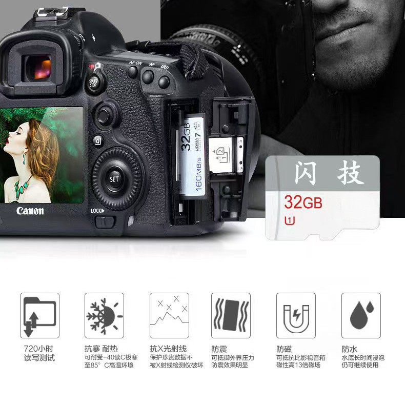 Factory direct memory card camera TF card 64G camera high-speed monitoring driving recorder scanning pen storage card