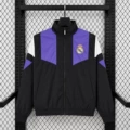 26 huang m black and purple windbreaker