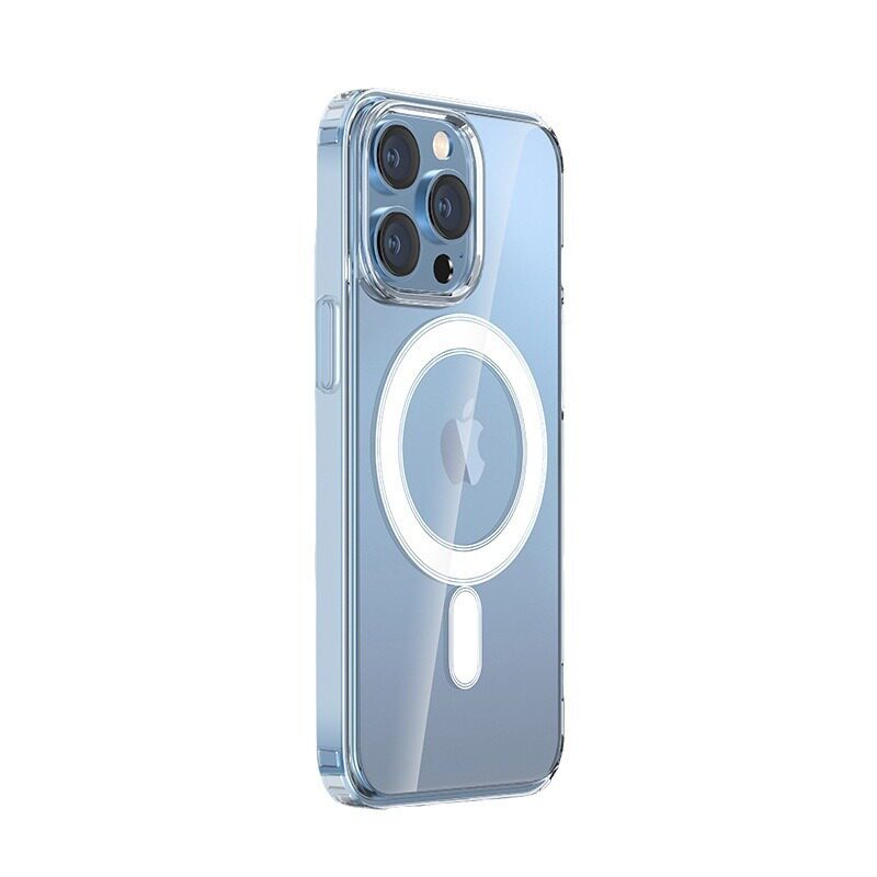 Suitable for Iphone17 Apple 17 Mobile Phone Case Iphone13 Acrylic Anti-Fall Transparent Magsafe Magnetic Case