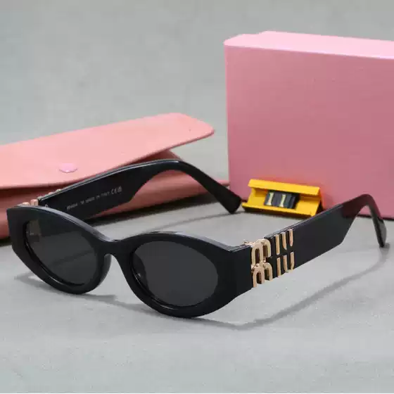 European and American m Letter Cat-Eye Sunglasses High-End Fashion Street Photography Sunglasses Women's Cross-Border Sun Protection Trendyy Sunglasses