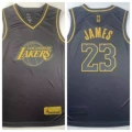Hot pressed lakers 23 black gold