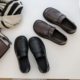 Thick-soled loafers women's small leather shoes 2024 spring and autumn new Korean style versatile retro single-layer shoes with soft sole