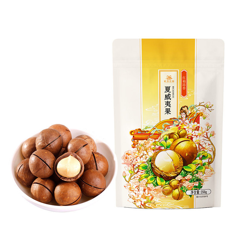 Time Manor Hawaii fruit 250g bagged cream flavor thin skin extra large fruit casual snack nut specialty