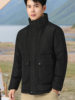 Dropshipping Short down Jacket for Men, Winter Stand Collar with Large Pockets, White Duck Down, Windproof and Warm Coat G181