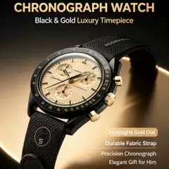 New Cross-Border Men's Fashion Hot Model Moon Mercury Joint Model Planet Space Casual Chronograph Six-Pin Quartz Watch