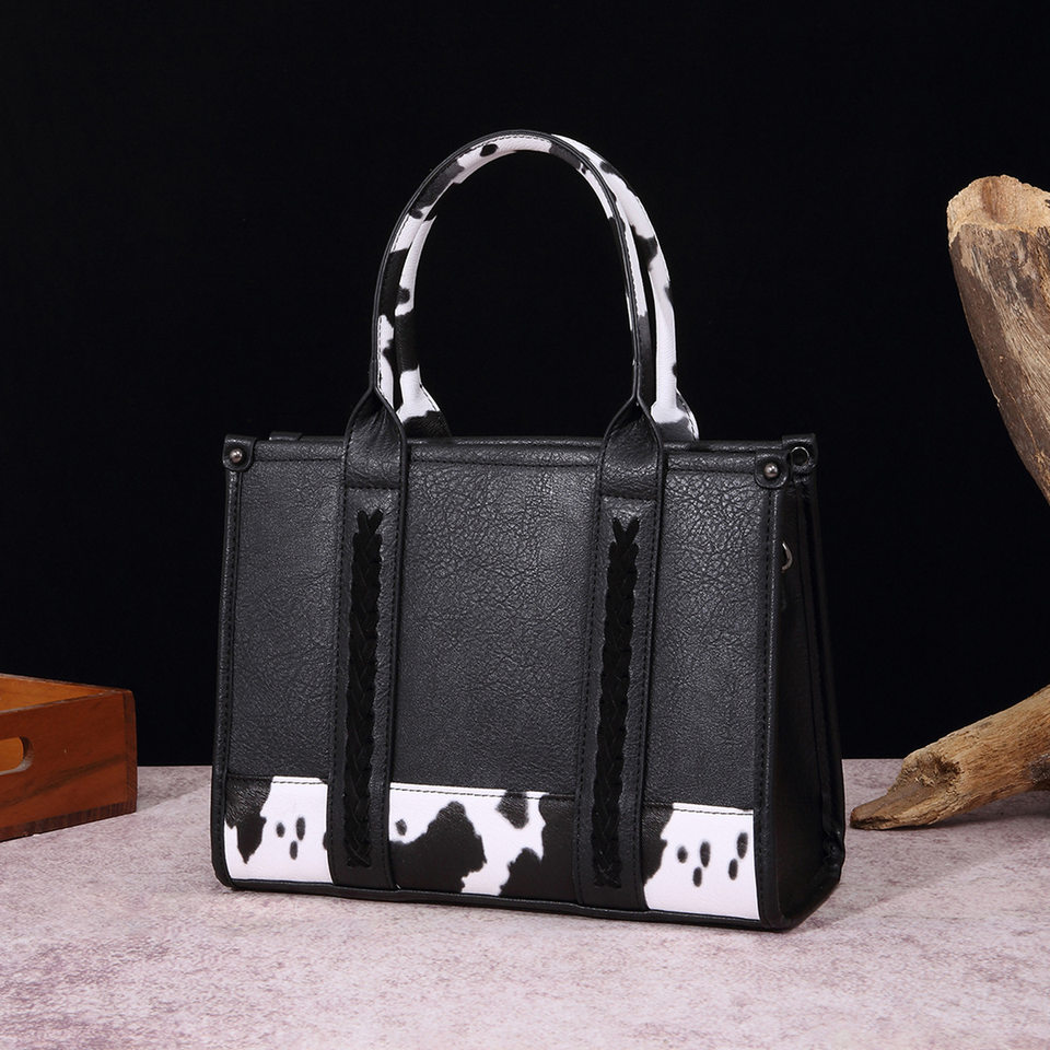 Túi Xách Tay/Đeo Vai Nữ In Họa Tiết Da Bò Phong Cách Bohemian Cổ Điển chi tiết 18