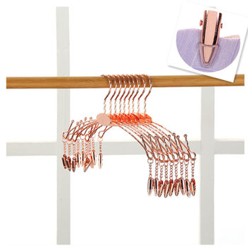 Underwear store bra underwear hanger rose gold underwear hanging supermarket shopping mall display bra clothing manufacturers wholesale