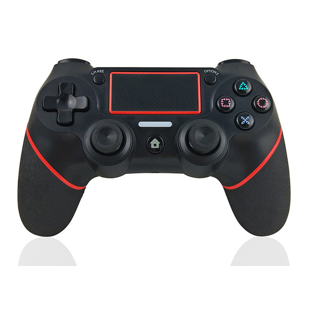Private Model Rubber-Coated P4 Game Controller Wireless Bluetooth P4 Controller Controller Dual Motor Vibration Somatosensory Burst