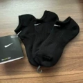 Terry Sole Boat Socks Black [Black Card]