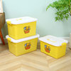 Strawberry Bear Plastic Storage Box Yellow Duck Storage Box Toy Sundries Plastic Storage Box Children's Portable Storage Box