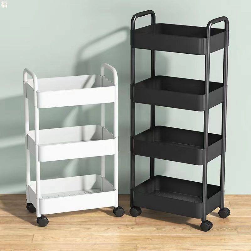 Storage Trolley Multi-Layer Movable Bathroom Toilet Storage Kitchen Living Room Snack Rack Bedroom Storage Rack