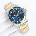 Steel strip-gold blue surface