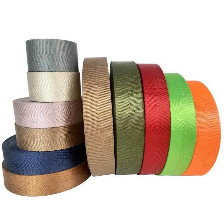 Factory Direct Sales Cotton Webbing Ready-Made Backpack Straps Plain Hand-Held Canvas Bag Black Color with Polyester Cotton Webbing