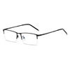 Ultra-light box myopia glasses frame men's anti-blue light half frame business plain glasses Danyang glasses frame wholesale 990070