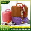 Factory Direct Sales Retro Portable Storage Box Home Bedroom Storage Box Wedding Outdoor Portable Basket Storage Box