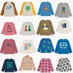 Children's T-Shirt 2025 Autumn and Winter Bc New Long-Sleeved Printed T-Shirt