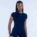 Ink blue short sleeves + shorts