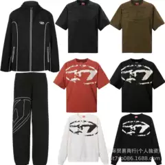 【High Quality】Foreign Trade In-Stock Di Sai Men's Trendy Brand Loose Fashion Casual Simple Jacket and Sweatpants