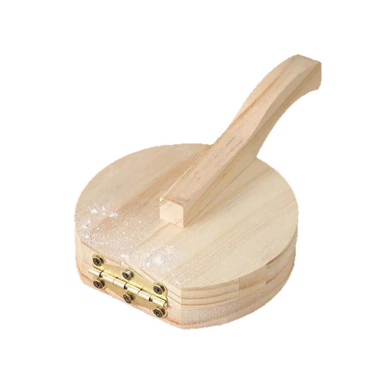 Dumpling Wrapper Pressing Tool for Home Use, Bun and Dumpling Maker, Dumpling Wrapper Mold, Wooden Manual Pressing Tool