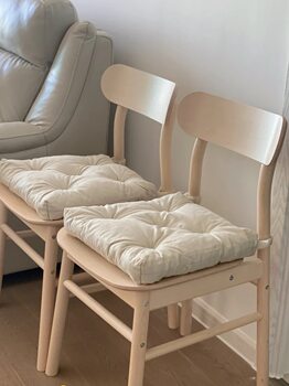 Pure Cotton Dining Chair Cushion Office Sedentary Ass Cushion Breathable Cushion Bay Window Cushion Sofa Cushion Two Pieces Free Shipping