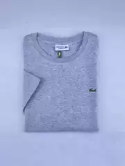 2025 Popular Embroidered Fish Logo Cross-Border Summer Men's Thin Short-Sleeved Round Neck Loose T-Shirt Casual Short-Sleeved