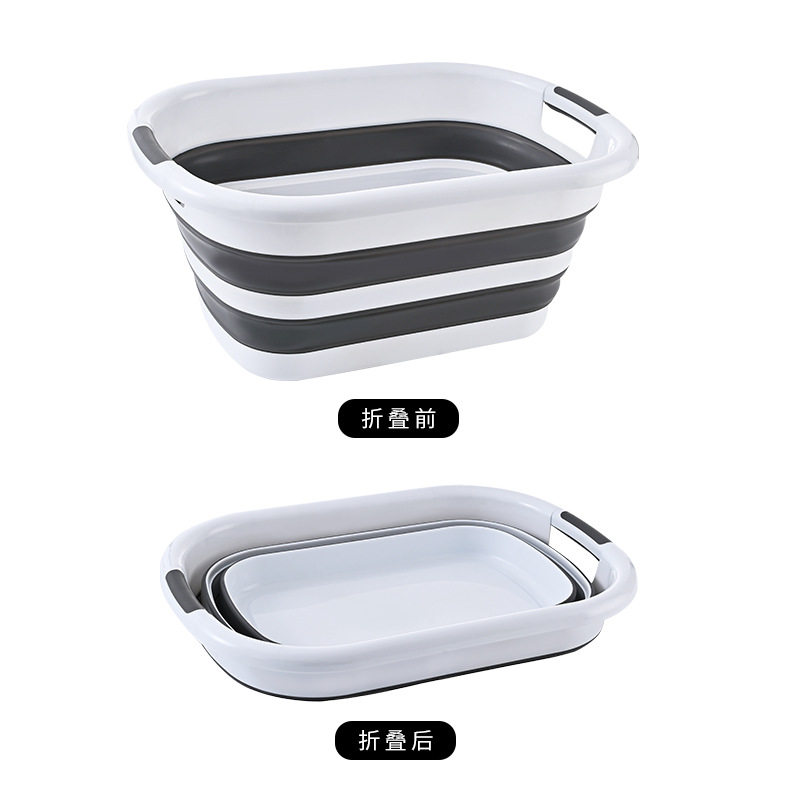 26L40L Folding Dirty Clothes Basket Foldable Bath Basin Miscellaneous Basin Folding Storage Basket Home Storage