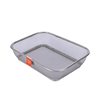 New rectangular stainless steel vegetable and fruit basket kitchen supplies drain basket punching mesh storage basket