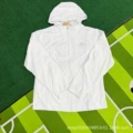 Triangle logo double layer windbreaker white