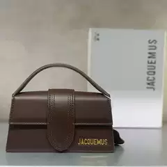 Jacquemus French minority blogger with French flip-top texture portable shoulder slung small square bag