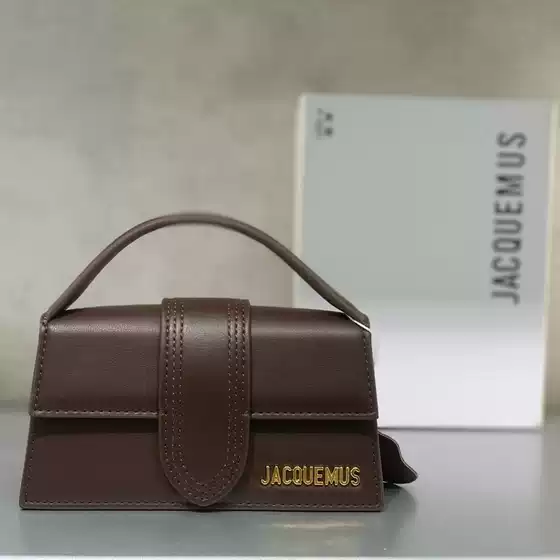 Jacquemus French minority blogger with French flip-top texture portable shoulder slung small square bag