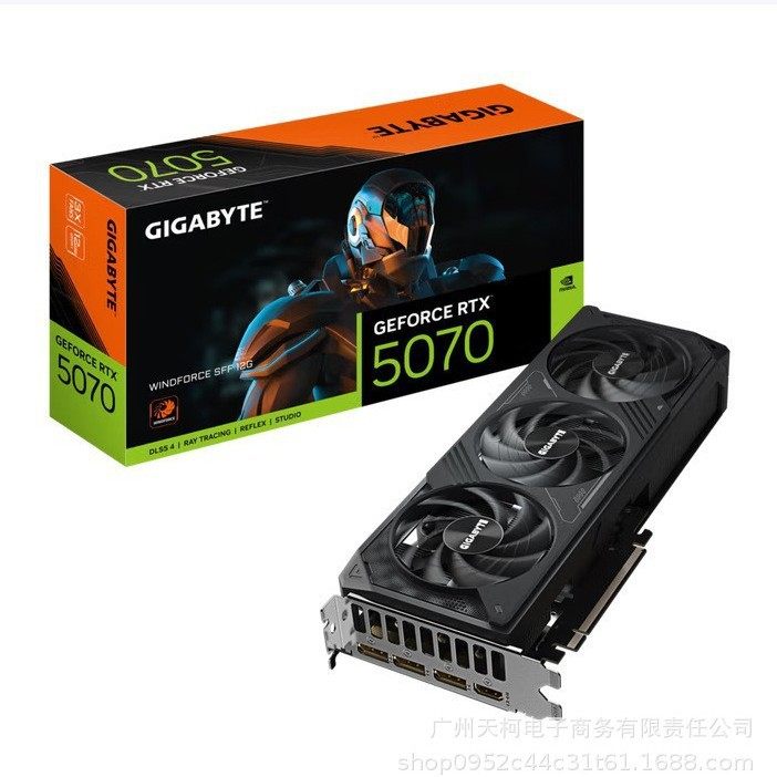Подходит для видеокарты Gigabyte RTX 5070 Ti 16G, компьютерной игры RTX5070Ti Wind Demon 16G Изображение 1