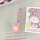 Девчачье сердечко, милая подвеска в виде маленькой тарелки Sanrio, подвеска в виде школьной сумки super Q, маленькая красная книжка с таким же мультяшным подарком подруге mini 8