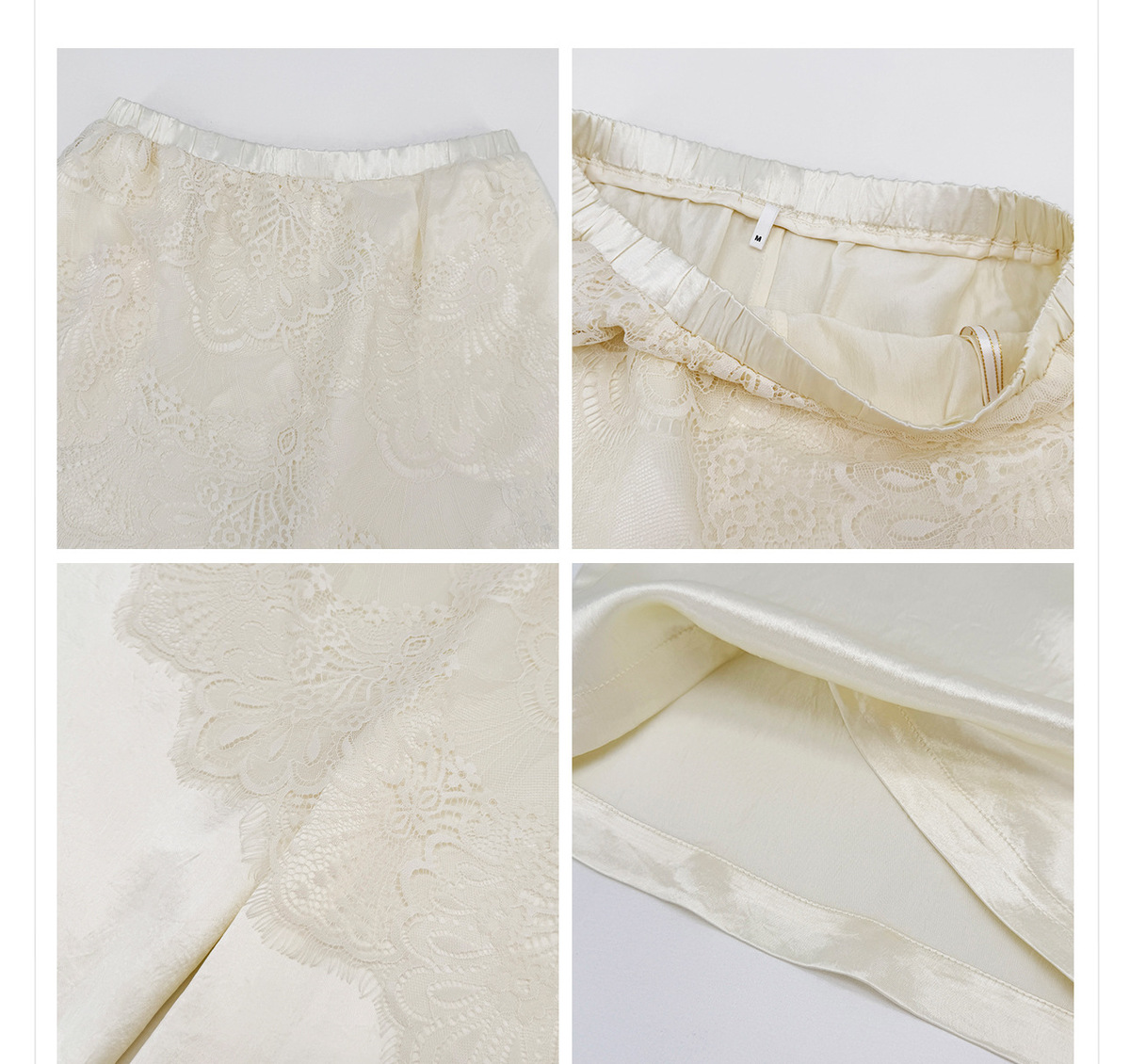 Áo thun nữ tay ngắn cổ tròn thêu tay họa tiết hình học phong cách retro — Mão phượng trắng/xanh lá