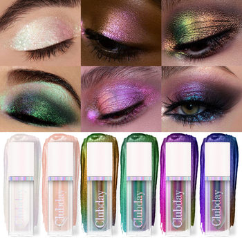 Clubday Cross-Border Makeup Chameleon Eye Shadow Liquid Stage Makeup Face Highlight Brightening Single Color Polarized Eye Shadow