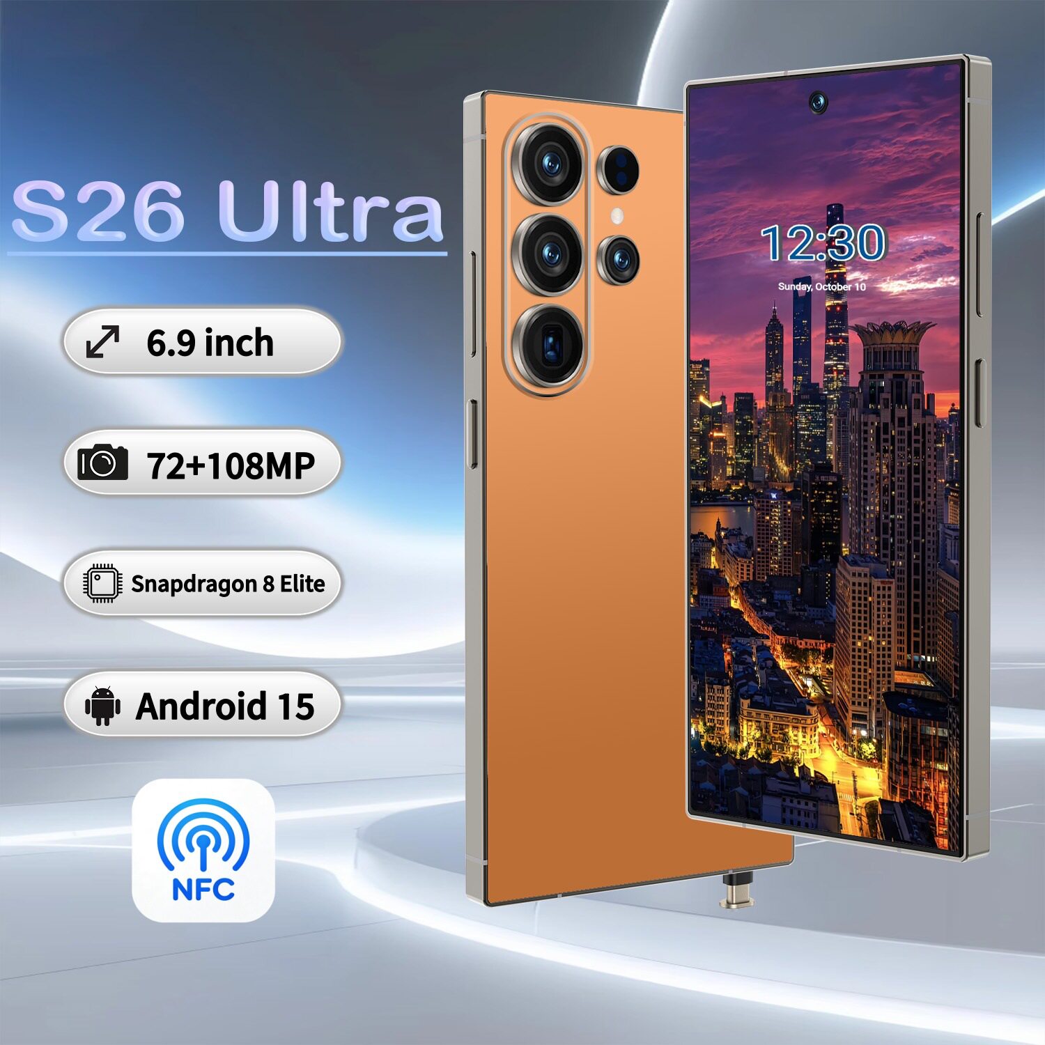 S26 Ultra cross-border smartphone 6.9 inches Android support...
