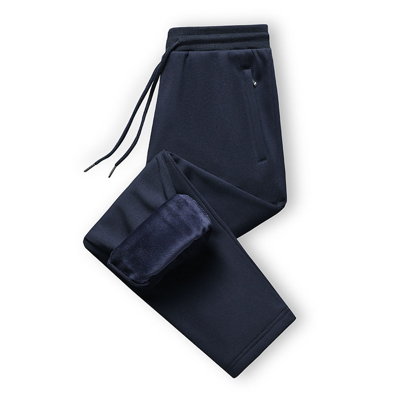 Xanh navy ống thẳng lót nhung