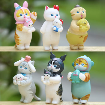 New Japanese Cat COOSKT Series Doll Blind Box Cartoon Merlot Kulomi Big Ear Dog Doll Small Ornaments
