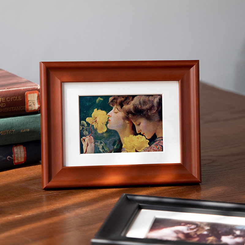 Solid Wood Table Photo Frame Kidsren's Photo Frame 6 Inches 7 Inches 8 Photo Frame Photo Photo Hanging Wall European Style Small Photo Frame Table