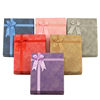 Jewelry Ring Gift Box Earring Storage Paper Box Lid and Base Bowknot Set Jewelry Box Necklace
