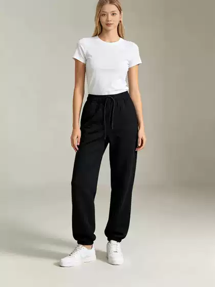 Al* Jogger Pants with Cuffs, Sports Fitness Casual Comfortable Versatile Pants, Fleece-Lined Style for Men and Women