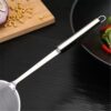 304 Stainless Steel Oil Strainer Spoon, Skimmer Spoon with 100 Mesh Filter, Household Hot Pot Foam Oil Separator, Kitchen Strainer Spoon