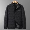 2025 Winter Men's Warm and Lightweight down Jacket Plus Fat Plus Size Fashionable Stand-Up Collar Jacket Loose and Versatile to Keep Warm