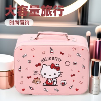 New Dopamine Printed Cosmetic Bag, Large Capacity, Portable, Waterproof, Student Girl Travel Storage, Cross-Border Trend
