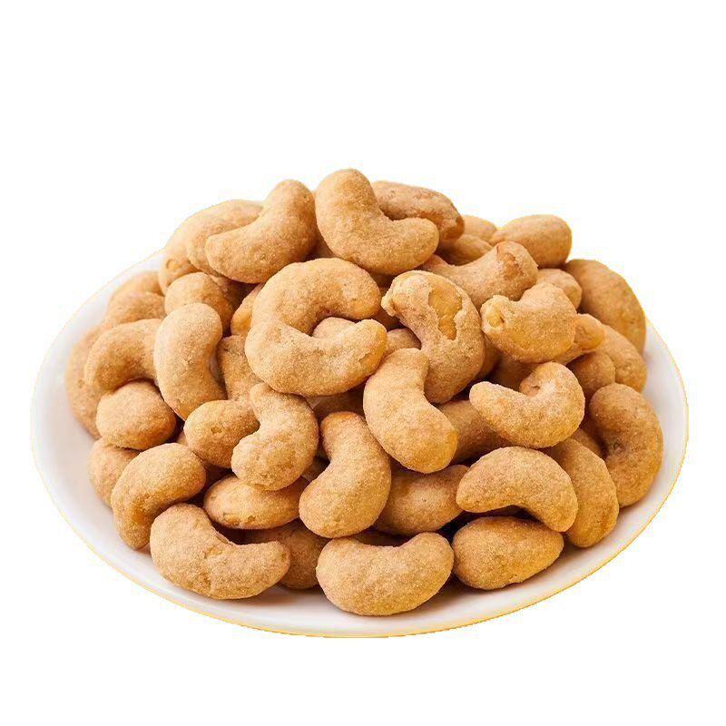 New Charcoal-Roasted Cashew Nuts with Skin, Large Bags of Salt-Baked Charcoal-Roasted Cashew Nuts, Nuts Snacks, Wholesale