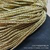 Pure yellow and gold three-strand rope core-wrapped gold rope three-strand twisted rope lanyard decorative rope portable rope clothing decorative rope metal wire
