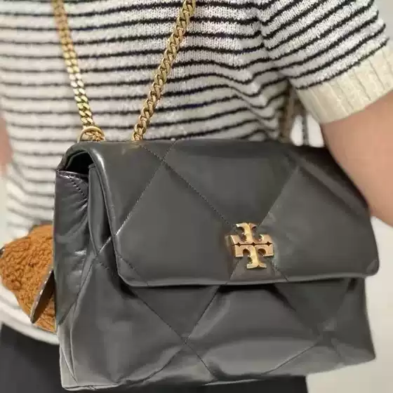 Small Fragrant Style Chain tb Handbag Women's 2024 New Cloud Bag Work Clothing Genuine Leather Single Shoulder Crossbody Small Square Bag