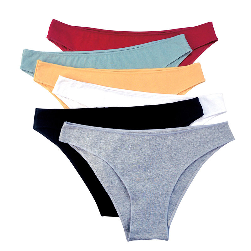 跨境女式内裤性感半包臀低腰大码内裤纯棉女外贸 woman panties